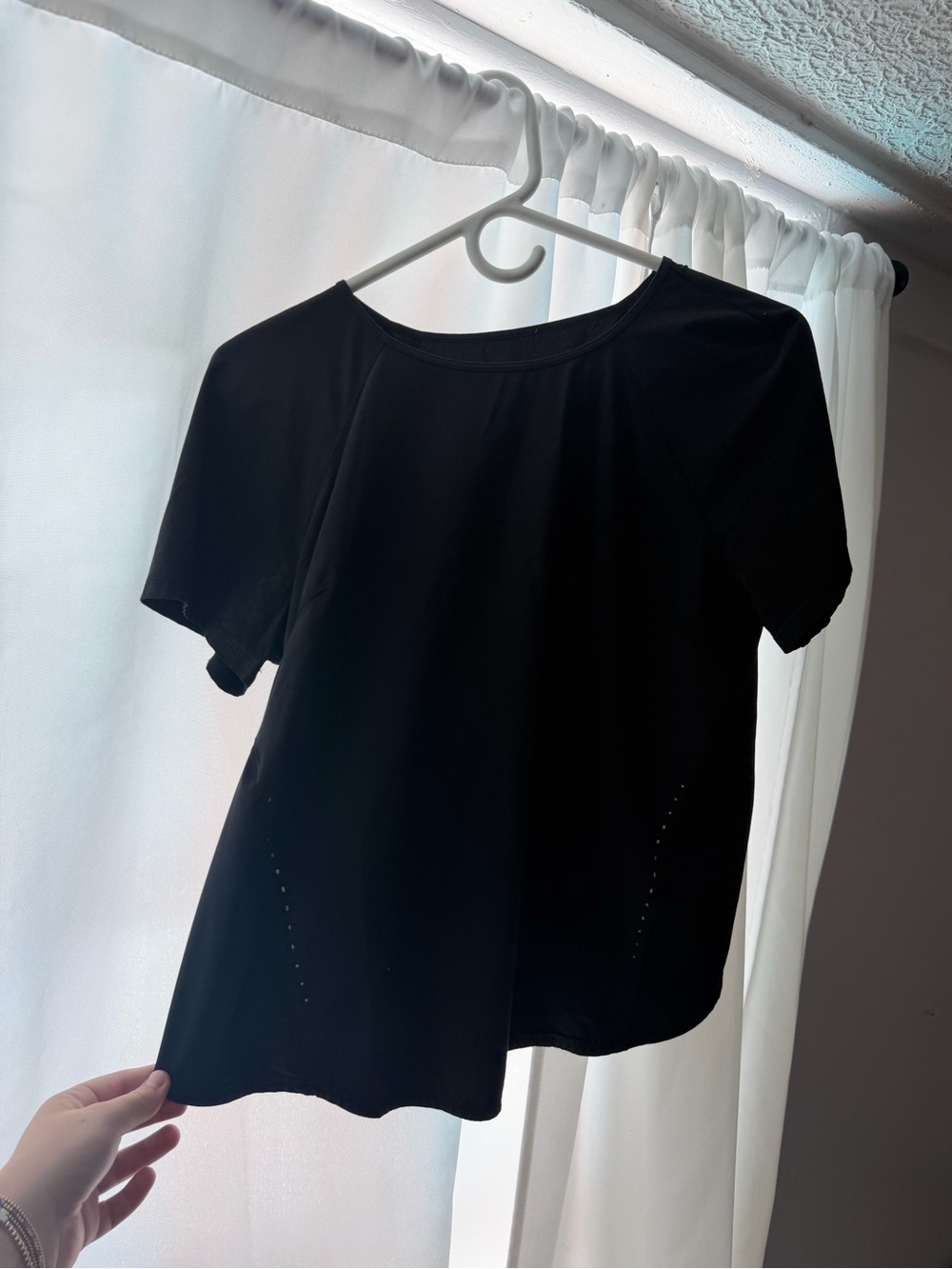 lululemon athletica Black Short Sleeve Performance Tee
